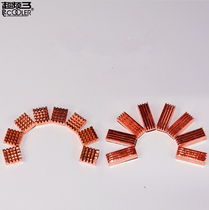 Pure copper overclocking three goldfish memory graphics video memory heat sink South Bridge North Bridge motherboard Notebook heat sink