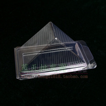 Disposable Plastic Triangle Box Transparent Three-Text Box Food Packaging Box Triangle West Point Box Sandwich Box