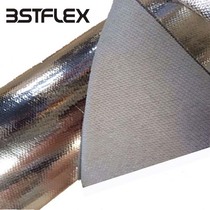 Three-layer composite material high temperature cloth fire cloth Silver aluminum foil anti-radiation thermal insulation Heat-resistant blanket Flame retardant
