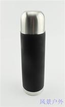 Simple double-layer stainless steel Vacuum Thermos cup non-slip bullet thermos cup