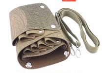 Leather hair stylist hairdresser hairdresser hairdressing running bag satchel professional comb clipper bag New