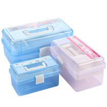 Nail art tool box finishing box storage box portable plastic makeup box multifunctional large medium size small