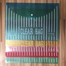 Color A4 button bag A4 file bag plastic archive bag 14C 18C button bag kit briefcase briefcase