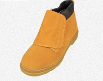 Mechanical construction electronic shoes anti-smashing acid and alkali-resistant oil-proof cowhide cowhide cowhide and yellow labor protection shoes