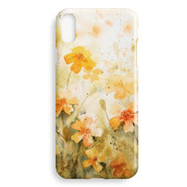 British art painted flowers Apple XS Max iphone XR 6 7 8 plus phone shell