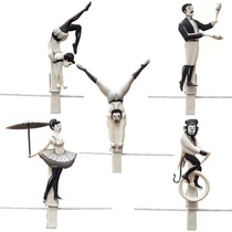 Israel Monkey Business Acrobatic Family Combination Clothesline 5 pack PEGZINI FAMILY