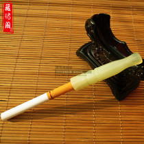 Natural jade cigarette holder jade filter circular cigarette holder washable cigarette holder male cigarette holder coarse cigarette holder fine cigarette holder
