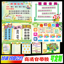 Primary and secondary school classroom decoration Cultural wall stickers Tutoring class training bulletin board Evaluation class convention supplies