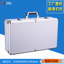Aluminum alloy box large hardware tool box suitcase multifunctional display box equipment meter instrument box