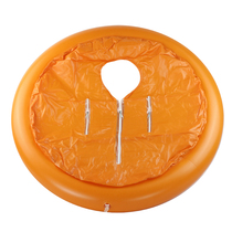 Yirun thickened folding bathtub folding bath bucket insulation 70cm orange lid