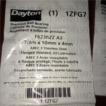 American DAYDON stainless steel flange bearing F623HZZ bearing SF623-2Z inner diameter 3 outer diameter 10 high 4mm