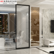 Art glass screen partition Entrance Living room Modern Nordic clip silk glass Clip yarn glass Hotel decoration