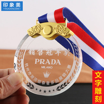 Marathon medals Metal medals custom games gold medals Crystal medals listing Football basketball lettering custom