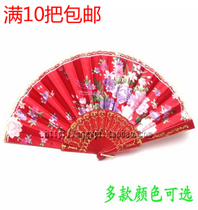 Female Lace Dance Fan Spanish Folding Fan Lady Lace Fan Red Black Multicolor Optional Special Promotion