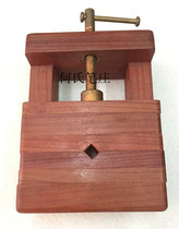 Mahogany printing bed sour branch wood seal clamp engraving tool stamp engraving brush writing four treasures