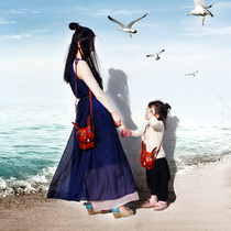 Leather Rabbit Bag Cartoon Messenger Bag Leather Rabbit Backpack Rabbit Childrens Birthday Cute Parent-Child Bag