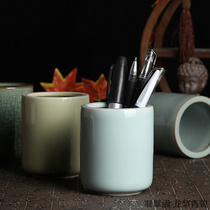Longquan celadon creative stationery ceramic boutique pen brush Ballpoint Pen pencil multifunctional office supplies