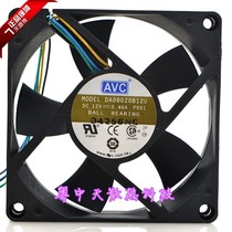 AVC 8CM cm 8020 DA08020B12U 12V four-wire temperature control PWM double ball AMD fan