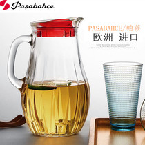 Turkey imported cold water bottle transparent glass kettle home large capacity cold water bottle juice pot tie pot set