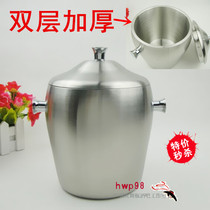 Bar ktv champagne bucket double-layer stainless steel ice bucket insulated red wine bucket ice bucket ice buckets spit wine bucket