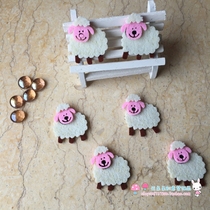 Kindergarten decoration primary school classroom childrens room wall environmental materials supplies non-woven sheep decals wall stickers