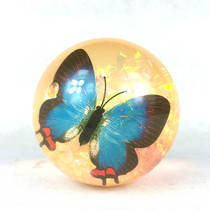 Large Butterfly Ball 10cm glow-in-the-dark pai pai qiu children flash ball light emitting elastic bouncing ball interactive toy