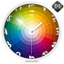 Li Li art hanging clock living room mute wall clock modern fashion minimalist creative hanging table quartz clock table