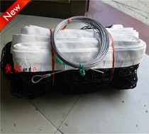 Standard 12 8*1 08m knotless polyethylene tennis net four-edged tennis net with wire rope