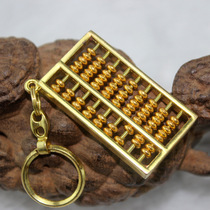 6 * 2 8cm small number of alloy abacus key clasp for missing chaeseproof small man metal mascot handicraft pendant