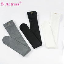 2020 Spring and Autumn New Children Crown Pantyhose Girls Straight Pantyhose Children Vertical Striped Leggings Socks