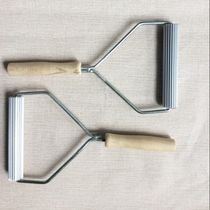 FRP pressure bubble horizontal grain aluminum roller 6 inch resin bubble roll FRP hand paste tool 25mm