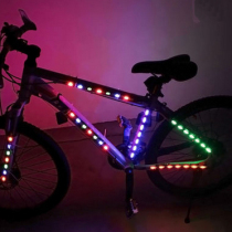 Two Bike Decorative Lights Death Flying Car Light Side Strips Light Accessories Warning Lights Bike Light Frame Lights