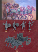 Caesar Caesar 1:72 Mini Soldier Model H011 Assyrian Chariot Ancient Cavalry