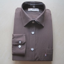 Special price pure cotton pure colour shirt man long sleeve shirt encryption thickened full cotton old coarse cloth male dress