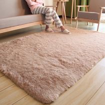 Living room carpet Large area Bedroom girl can sleep next to the bed The room is fully covered with plush pink net red blanket floor mat