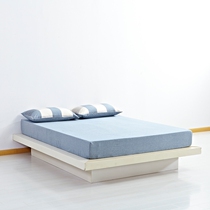 Water washing cotton bed hats Tianzhu cotton bedding Japanese style simple bed cover cotton 1 5 1 8 meters bed sheet special