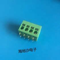 Screw-free spring PCB terminal block KF205R-5 0-4P green and can be spliced
