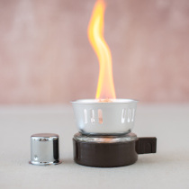 Tea ceremony boiled tea thickened glass alcohol lamp Mini small candle made coffee 80ml tea stove heating Special