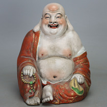 Zeng Longsheng pastel Buddha sculpture porcelain antique folk old goods collection ancient porcelain garden