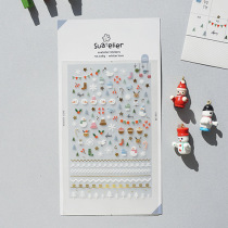 Korean Stationery Sonia Hand Tent Decoration Stickers Nail Stickers Meritocratic Romantic Winter Love Song Winterlove
