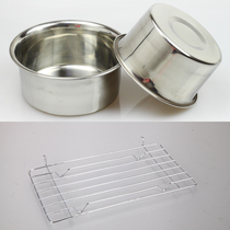 Korean electric baking tray accessories Electric barbecue grill accessories 1 shelf 2 stainless steel pots