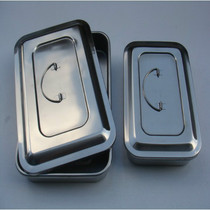 Stainless steel disinfection tray disinfection case stainless steel with lid without hole square pan 6 inch 8 inch 9 inch 11 inch