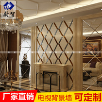 Wei Zhi glass microcrystalline glaze Diamond home decoration TV sofa living room art mirror background wall