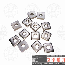 304 stainless steel square nut right angle square square female stamping nut M6 * 4*13*13