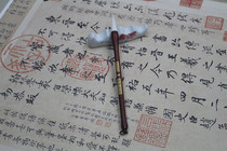 Yangyi regular script running script cursive brush brush couplet Pen should be painted Peony Wenfo four treasure inkstone table rice paper felt Ink ink