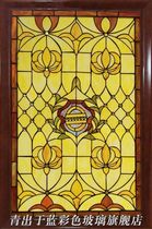 Customized home improvement porch corridor transparent ceiling ceiling ceiling decorative color art Church glass partition screen