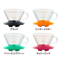Kalita185 cake type filter Cup hand punch single product coffee filter Cup basket type multi-color filter Cup heat-resistant glass