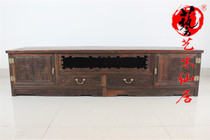 Mahogany furniture Laos big red sour branch integrated flat screen TV cabinet solid wood Ming and Qing classical coedelwood sandalwood