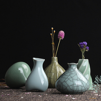 Longquan celadon flower Ware Creative ornaments personalized fashion small flower Home Hydroponic flower insert ceramic vase special offer