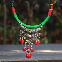 Ethnic style jewelry special necklace original design retro necklace hand-woven collar female Travel Leisure